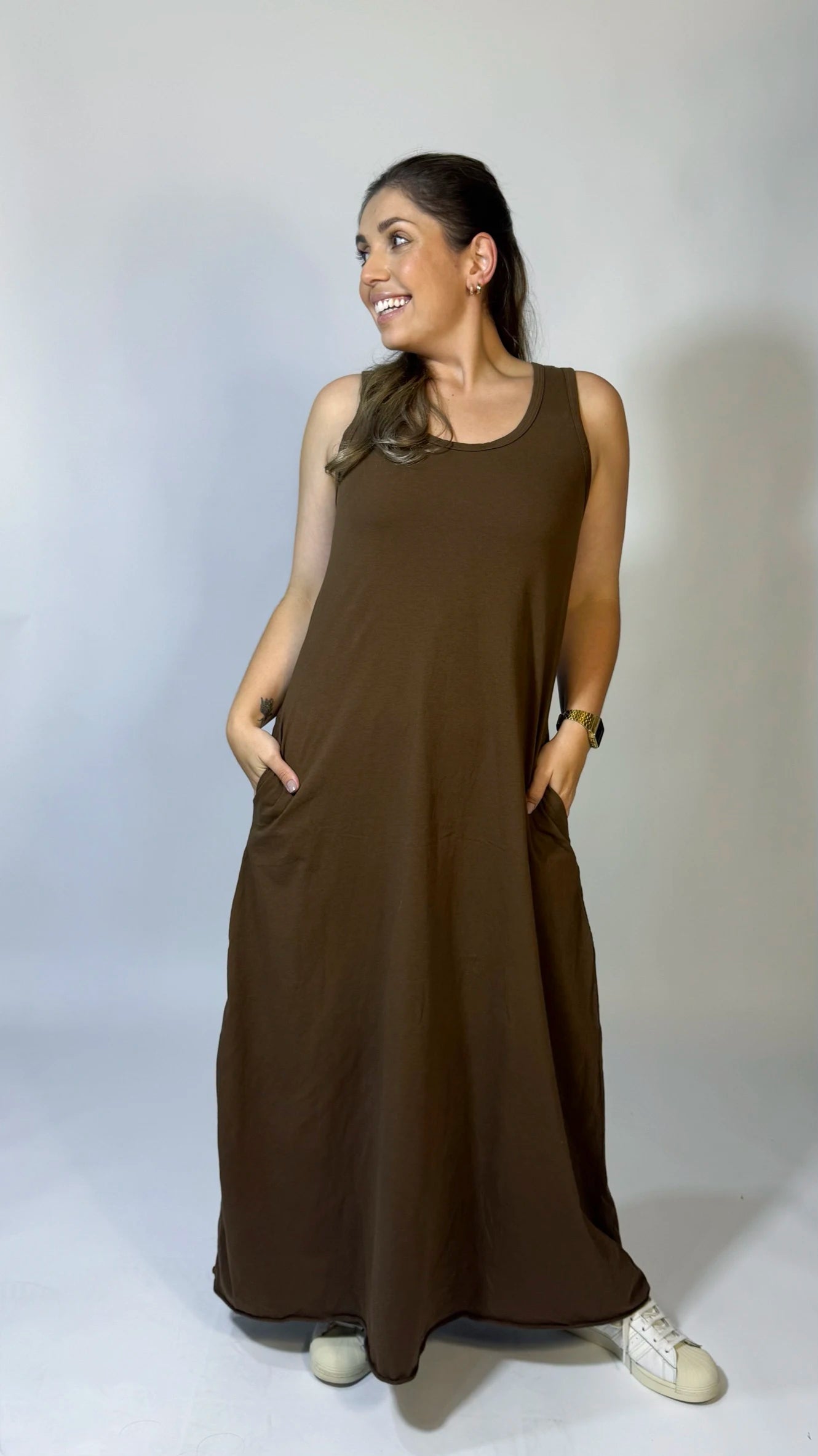 Vestido Regata Longo 100% Algodão