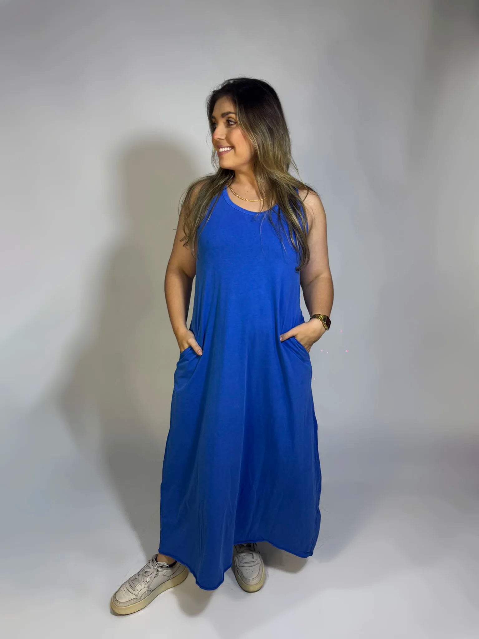 Vestido Regata Longo 100% Algodão