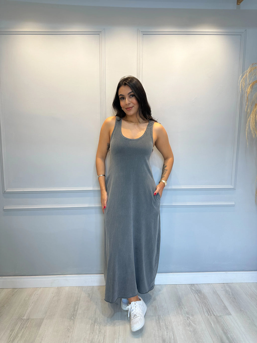 Vestido Regata Longo 100% Algodão