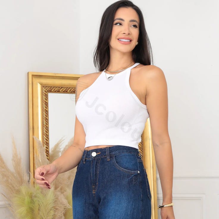 Kit de 3 Peças Sexy com Amarração, Ajuste ao Pescoço (sem ombros)